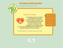 Tablet Screenshot of goldberg-foundation.org